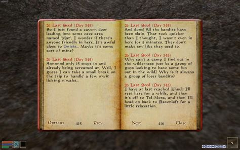 morrowind journal mod|fun morrowind builds.